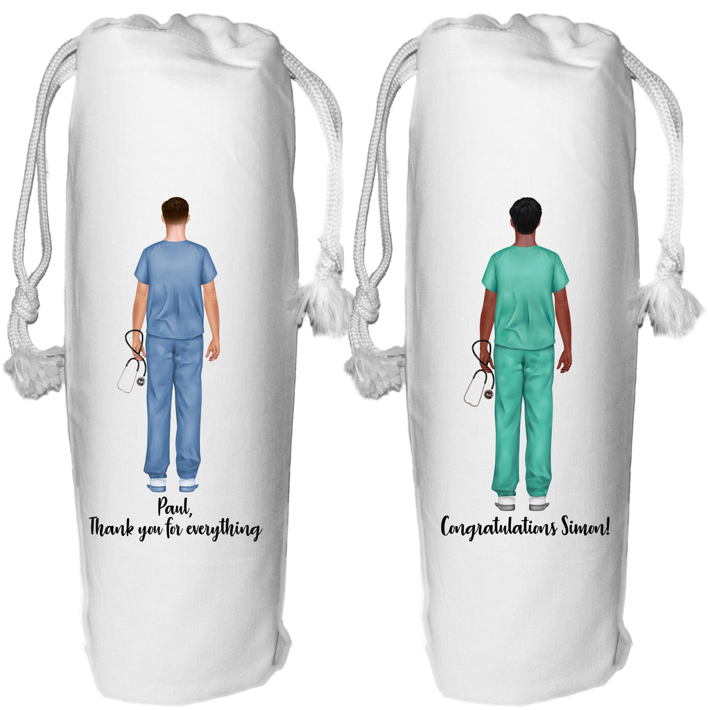 Nurse Wine Bag Personalised thank you gift for male