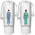 Nurse Wine Bag Personalised thank you gift for male