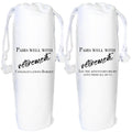 Retirement Wine Gift Bag Personalised  pairs well with retiring
