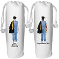 Personalized Nurse Graduation Wine Bottle Gift Bag for male