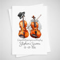Violin Wedding Card Personalised Musician String Orchestra