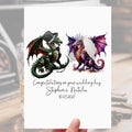 Dragon Wedding Card Personalised Bride & Groom