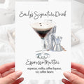 Espresso Martini Card Personalised Cocktail Friend Card Bestie