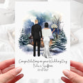 Winter Snow Wedding Card Personalised