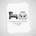 Gamer Wedding Card Personalised Controller