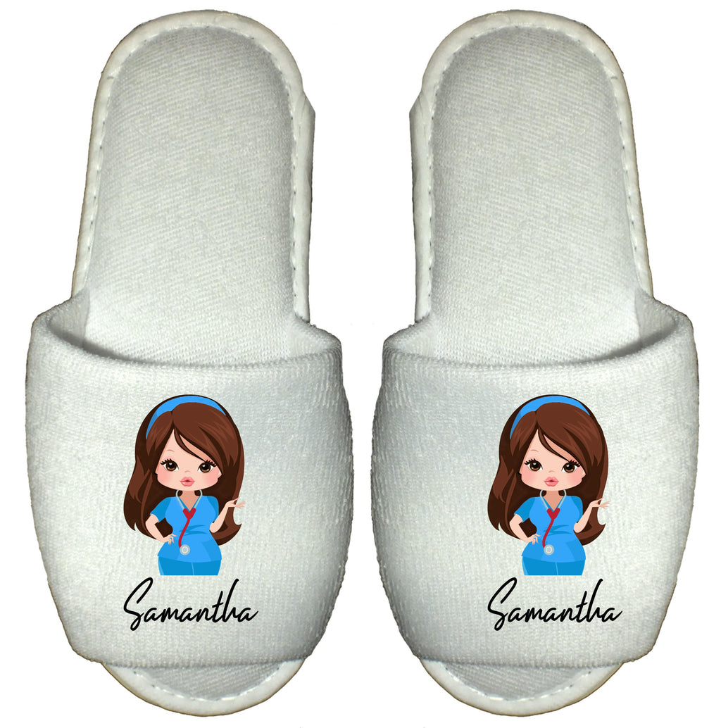 Nurse Spa Slippers Personalised  gift for nurse carer midwife healthcare worker