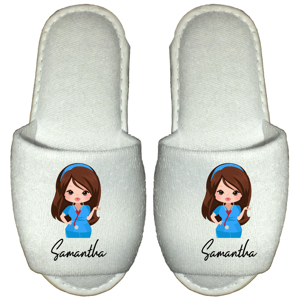 Nurse Spa Slippers Personalised  gift for nurse carer midwife healthcare worker