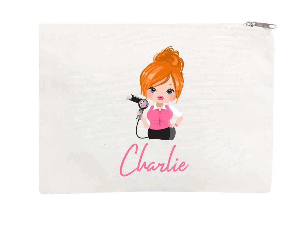 Hairdresser Bag Personalised hairbands hairgrips hair stylist clips gift cosmetics