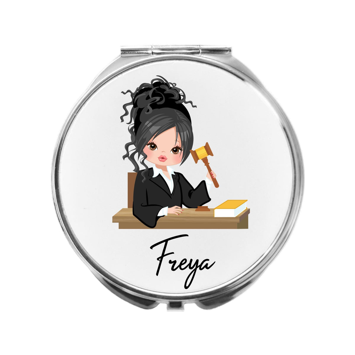 Lawyer Mirror Personalised Compact Gift for Solicitor Judge Paralegal Legal Secretary
