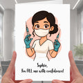 Aesthetician Card personalised for botox injectable nurse lip filler