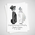 Golf Wedding Card Personalised