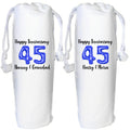 45 years anniversary Personalised wine gift bag Sapphire 45th