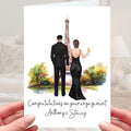 Paris Engagement Card Personalised Eiffel Tower France