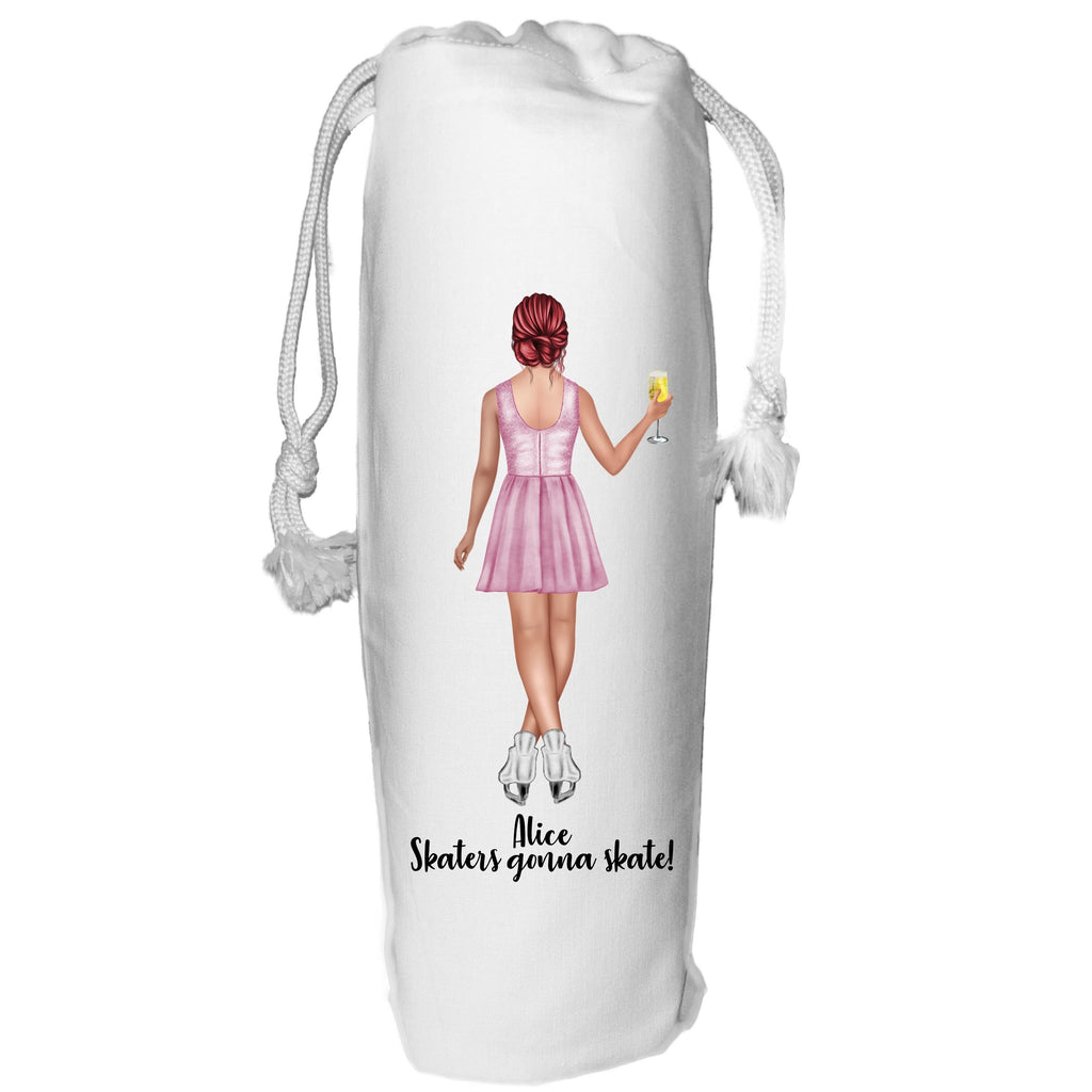 Ice Skating Wine Bag Personalised Figure Skater for her