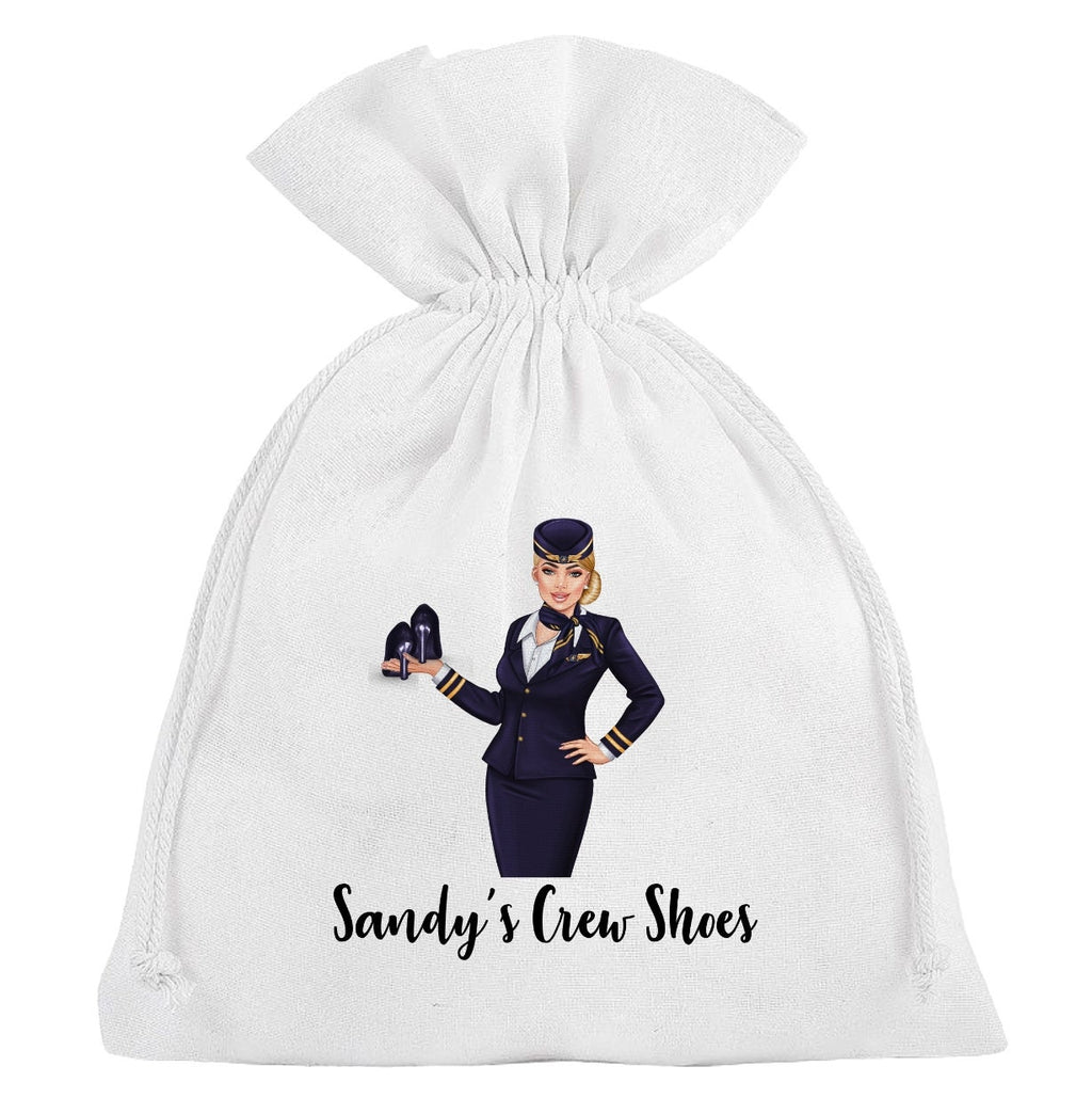 Cabin Crew Shoes Bag Personalised Flight Attendant Air Stewardess Air Hostess Woman