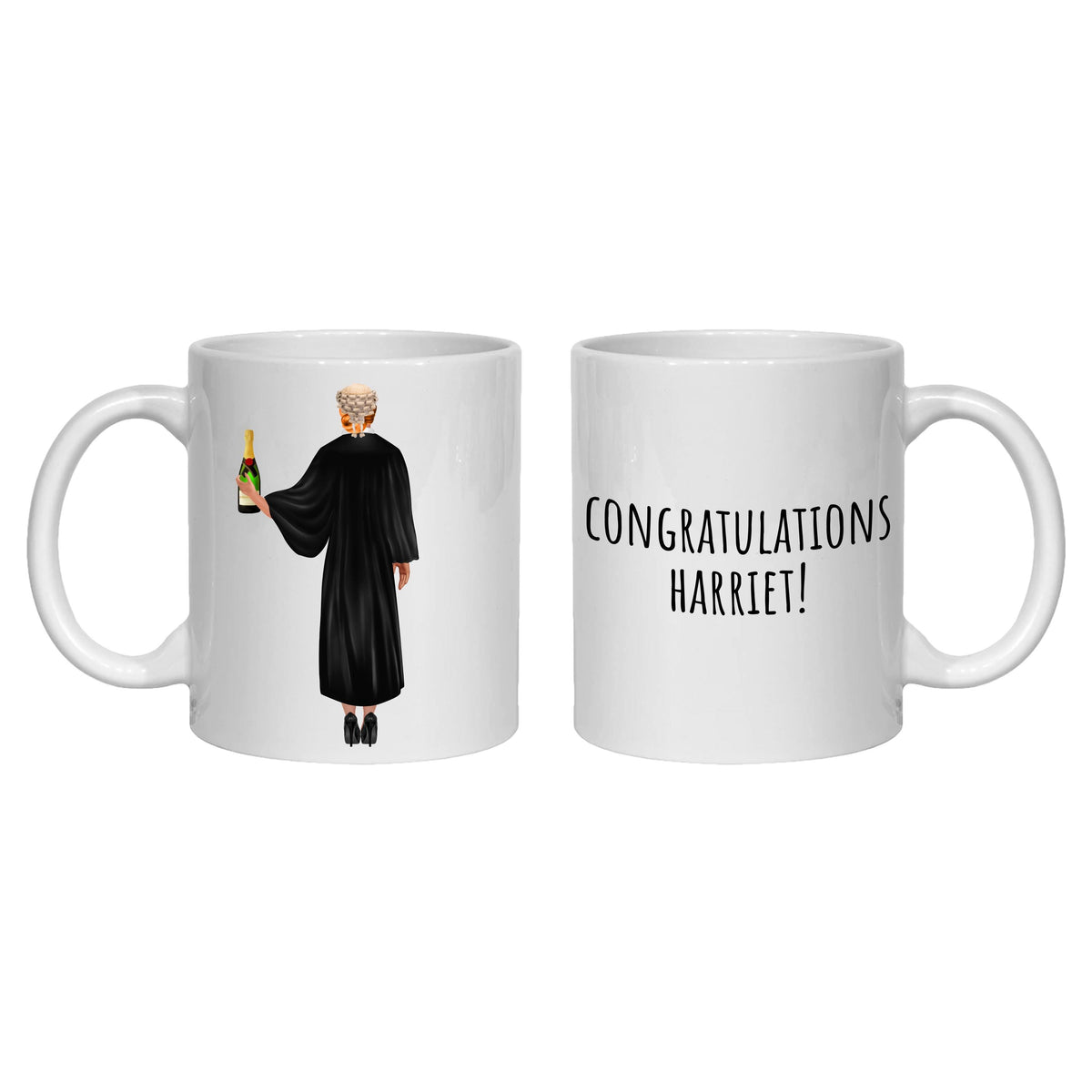 Lawyer Mug Personalised for her Graduation Barrister Solicitor Judge Law Degree Congratulations Exams