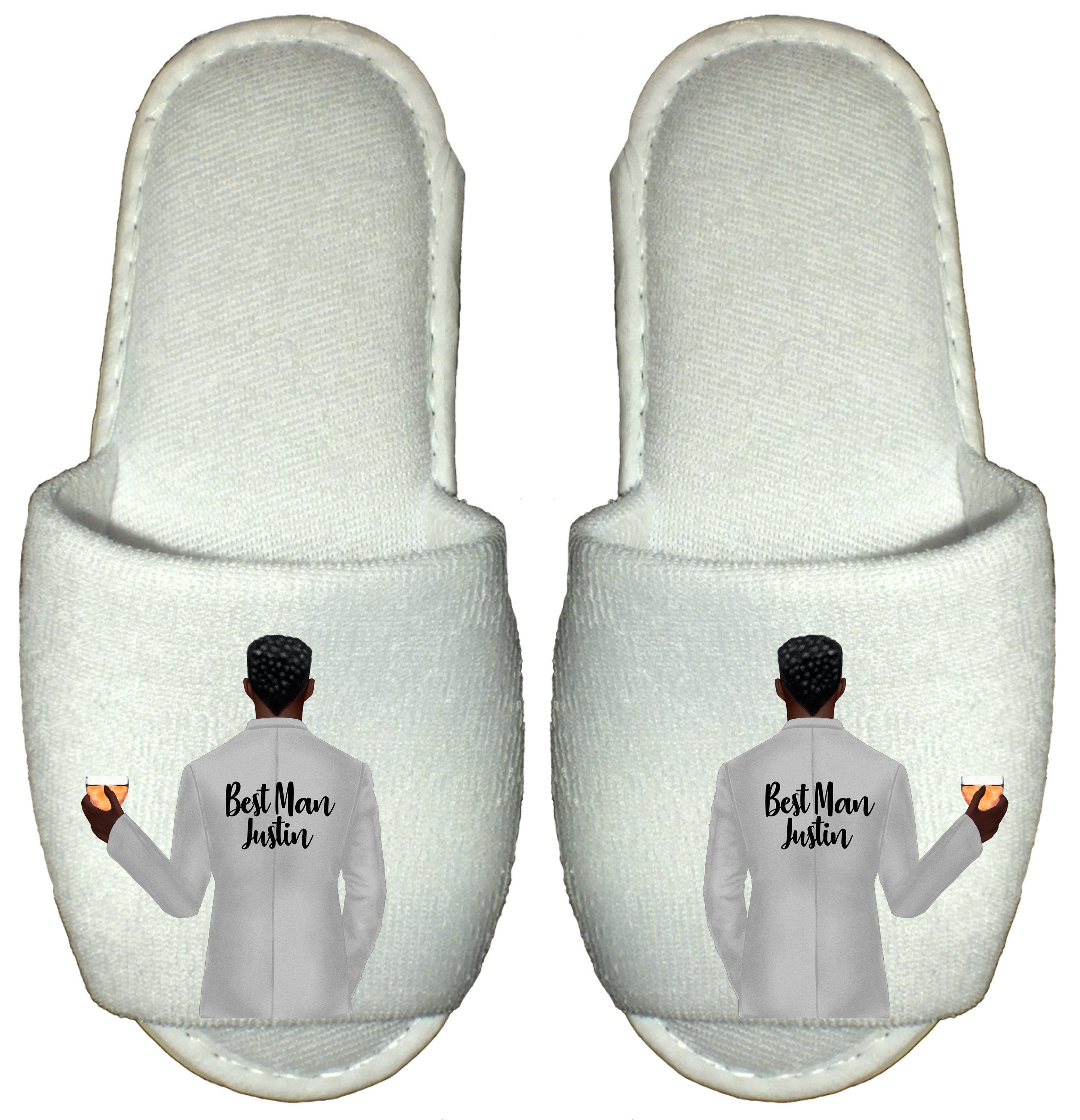 Personalized Groom Spa Slippers, Wedding Party Gifts