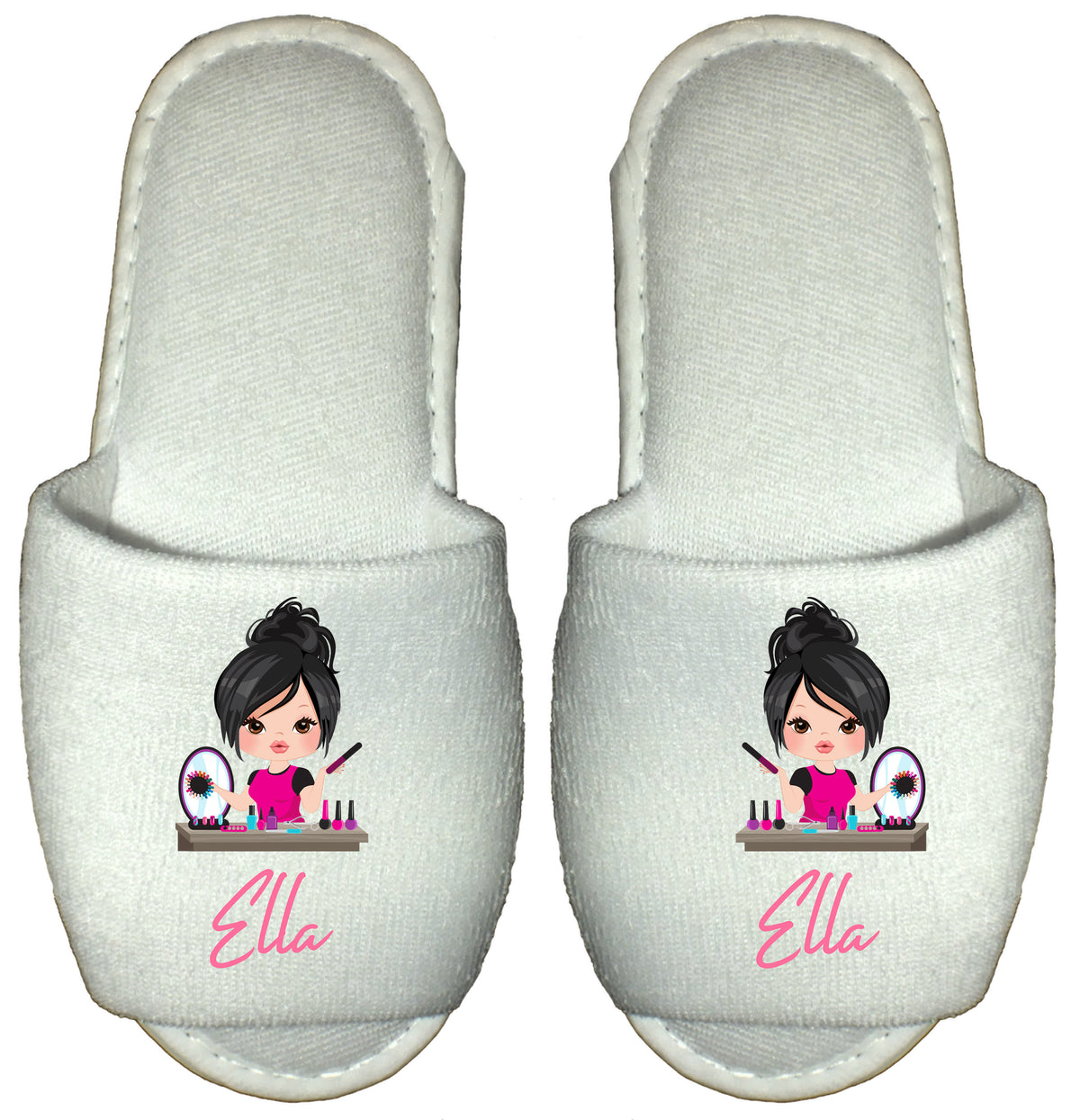 Beautician Spa Slippers Personalised Manicurist Gift Nail Tech
