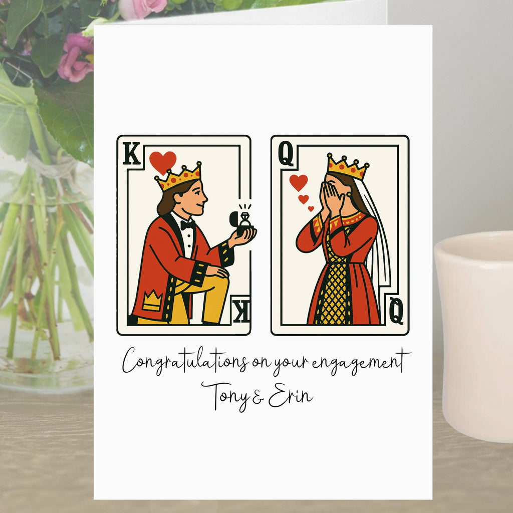 Playing Cards Engagement Card Personalised Deck Pack Poker