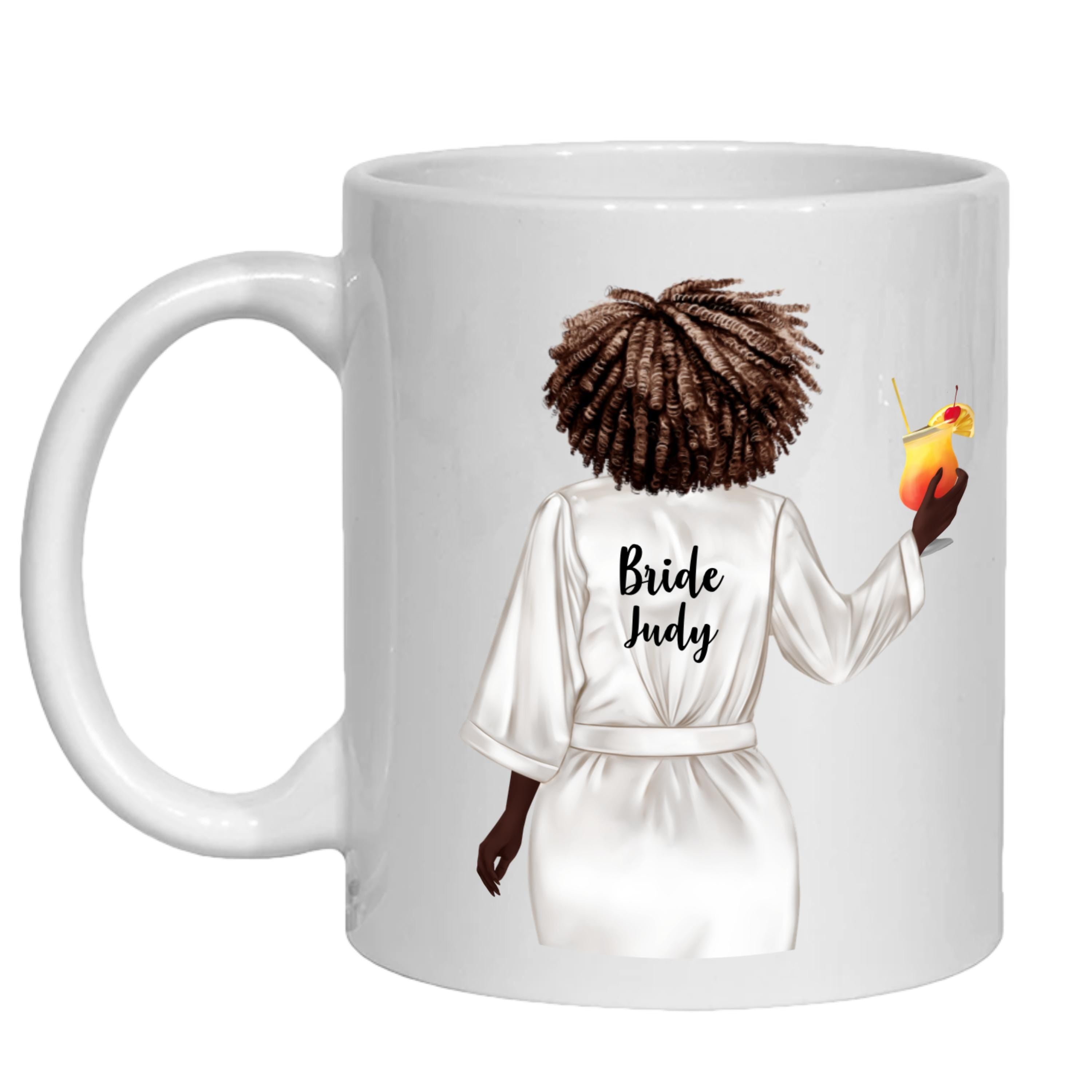 Personalized Bride Mug, Bridesmaid Bridal Party Gifts, Mother of Bride/Groom