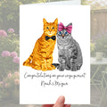 Cat Engagement Card Personalised