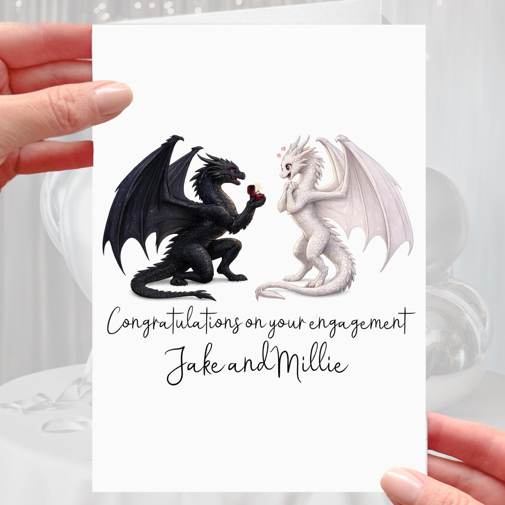 Dragon Engagement Card Personalised