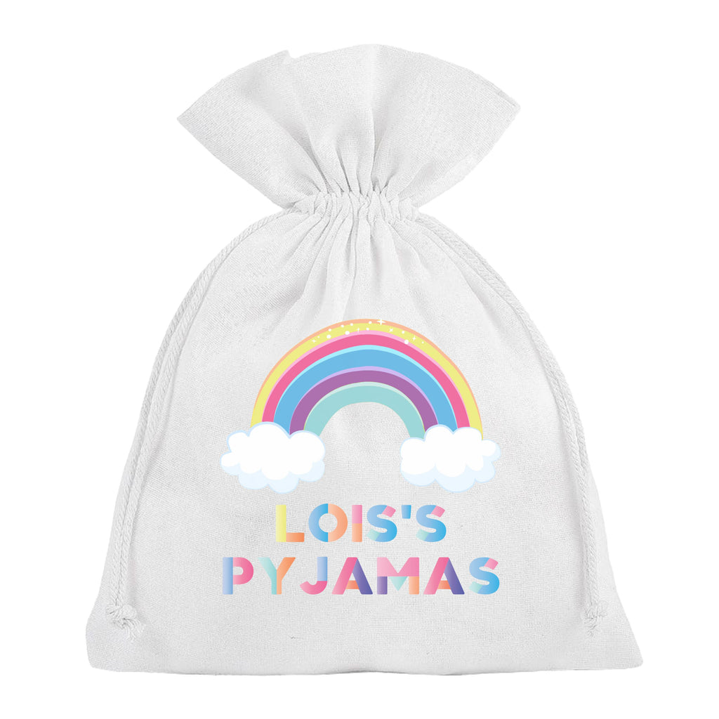 Rainbow Pyjama Bag Personalised Sleepover Slumber Party