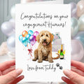 Engagement Card from the Pets Dog Cat Personalised