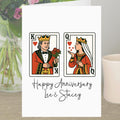 Playing Cards Anniversary Card Personalised Deck of Cards Pack King Queen