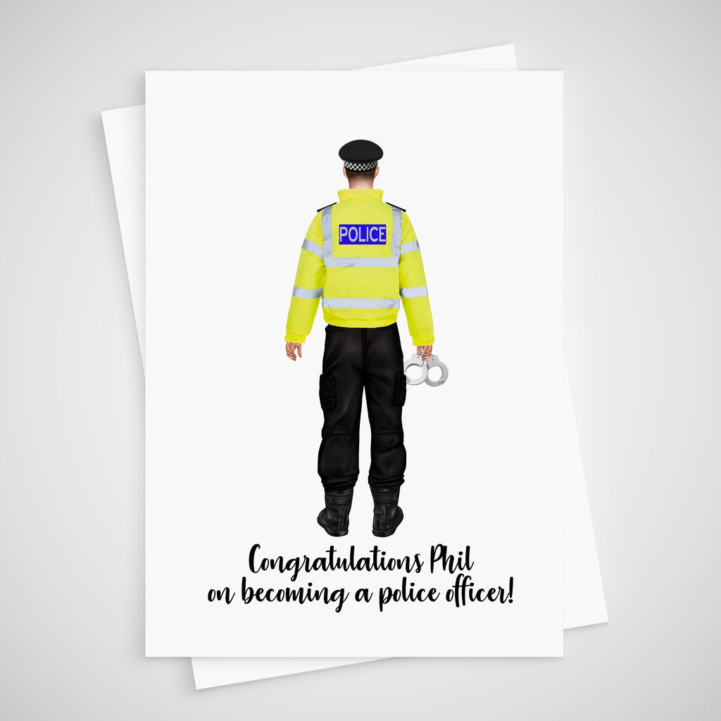 Policeman Card New Job Personalised Congratulations Police officer passing out