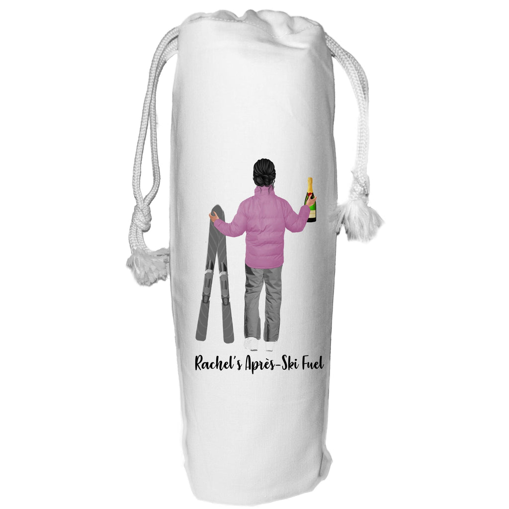 Personalized Ski Wine Bottle Bag, Apres-Ski Gift
