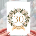 Happy 30th Anniversary Card - Personalised Pearl Wedding 30 years