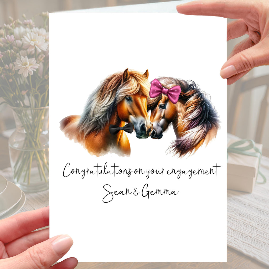 Horse Engagement Card Personalised