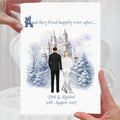 Winter Wonderland Wedding Card Fairytale Personalised Happily ever after