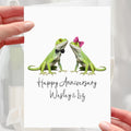 Lizard Anniversary Card Personalised Reptile