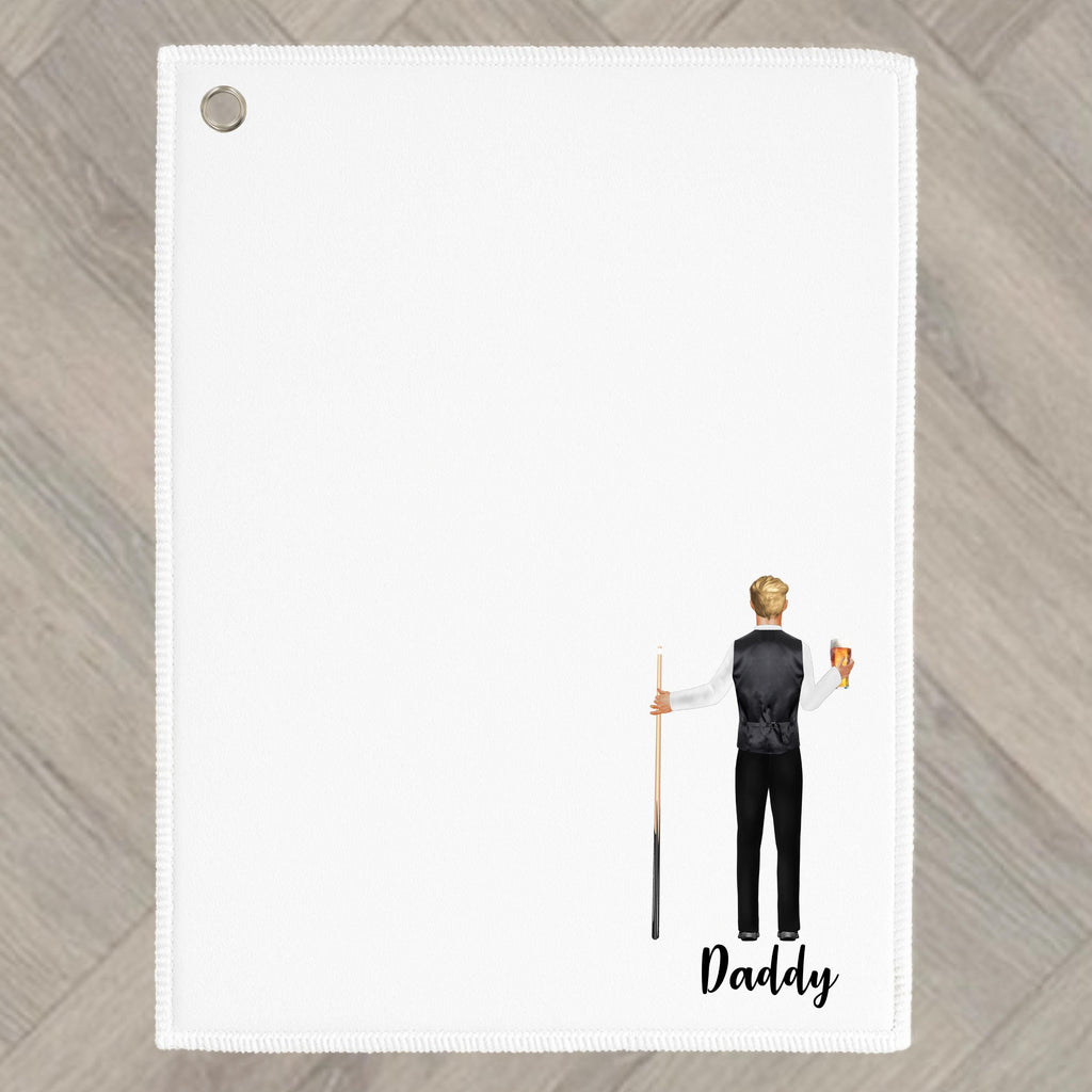 Snooker Towel Personalised Pool Billiards for man Gift for Daddy Grandad