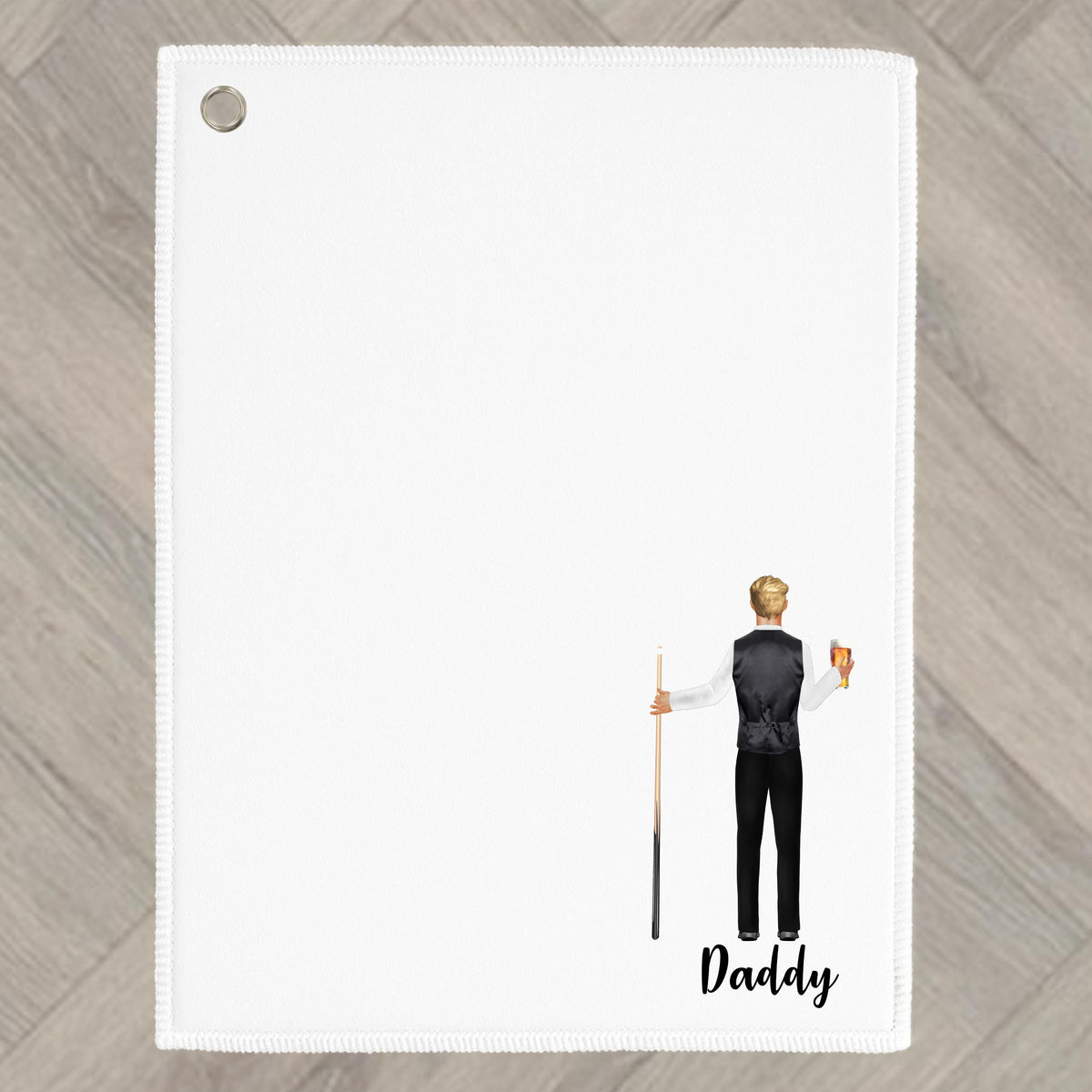 Snooker Towel Personalised Pool Billiards for man Gift for Daddy Grandad