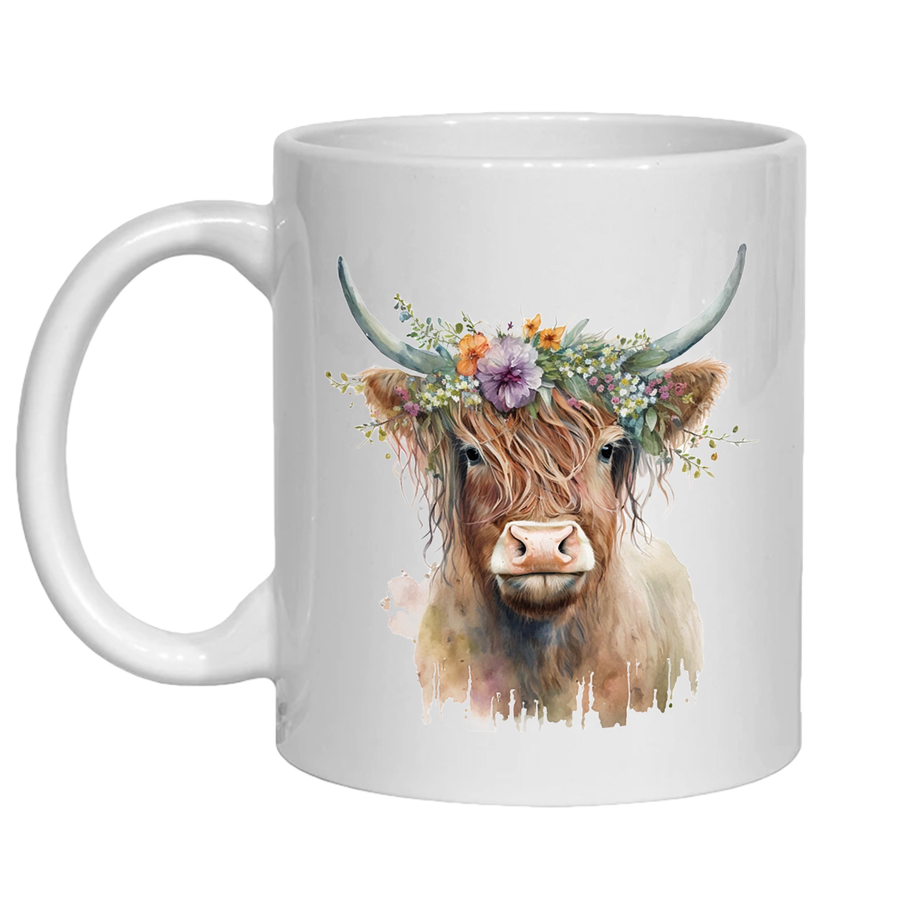 Personalized Highland Cow Mug, gift for grandmother, auntie, mum