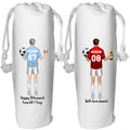 Football Wine Bag Personalised for Soccer Fan