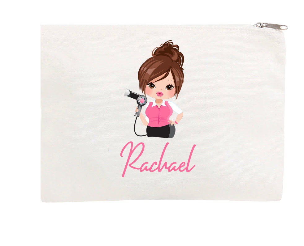 Hairdresser Bag Personalised hairbands hairgrips hair stylist clips gift cosmetics