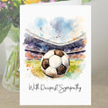 Football Sympathy Card Grief Mourning Soccer