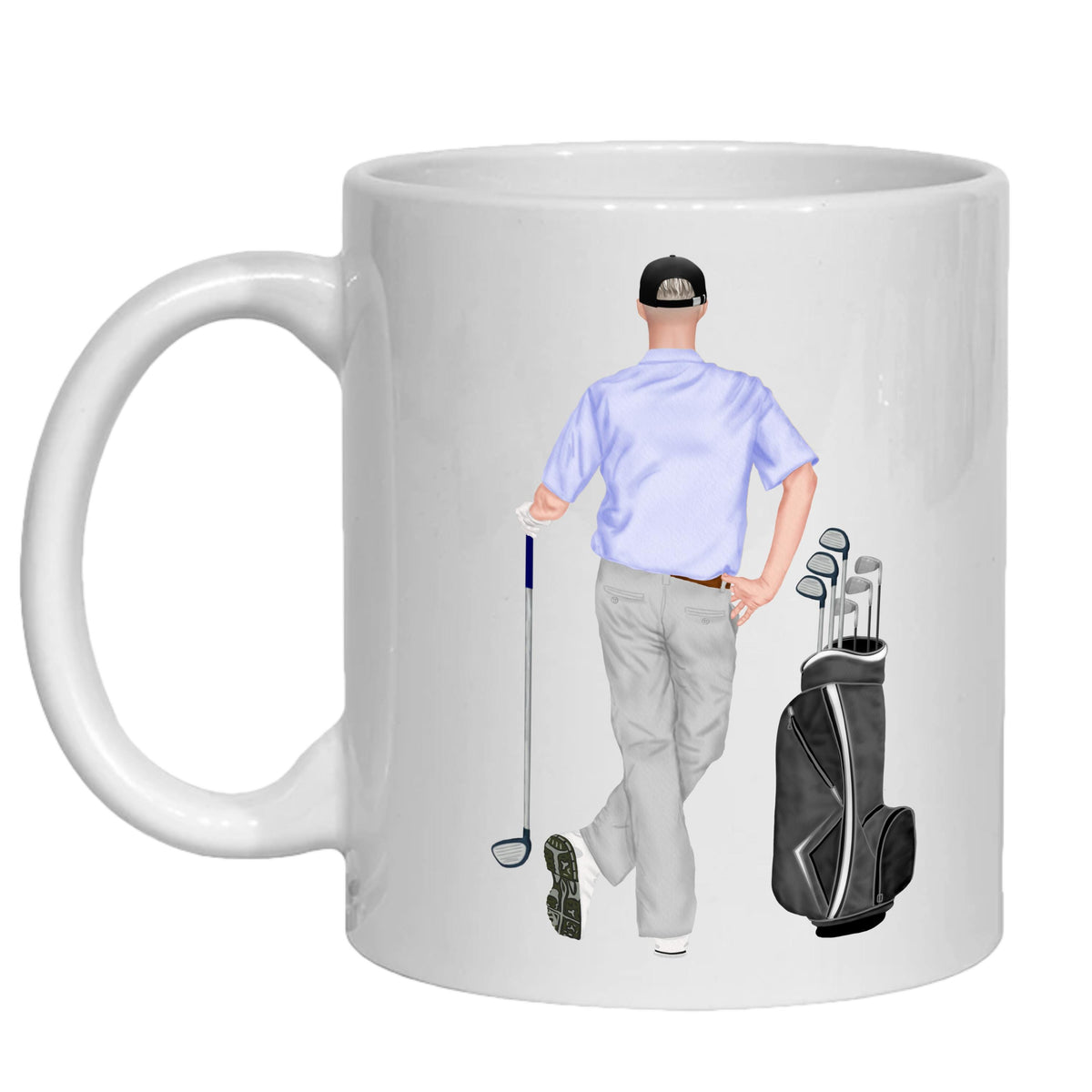 Personalised Golf Mug – Grandad By Par Gift for Dad, Grandfather