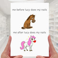 Nail Tech Card personalised Beautician Manicurist Nail Technician