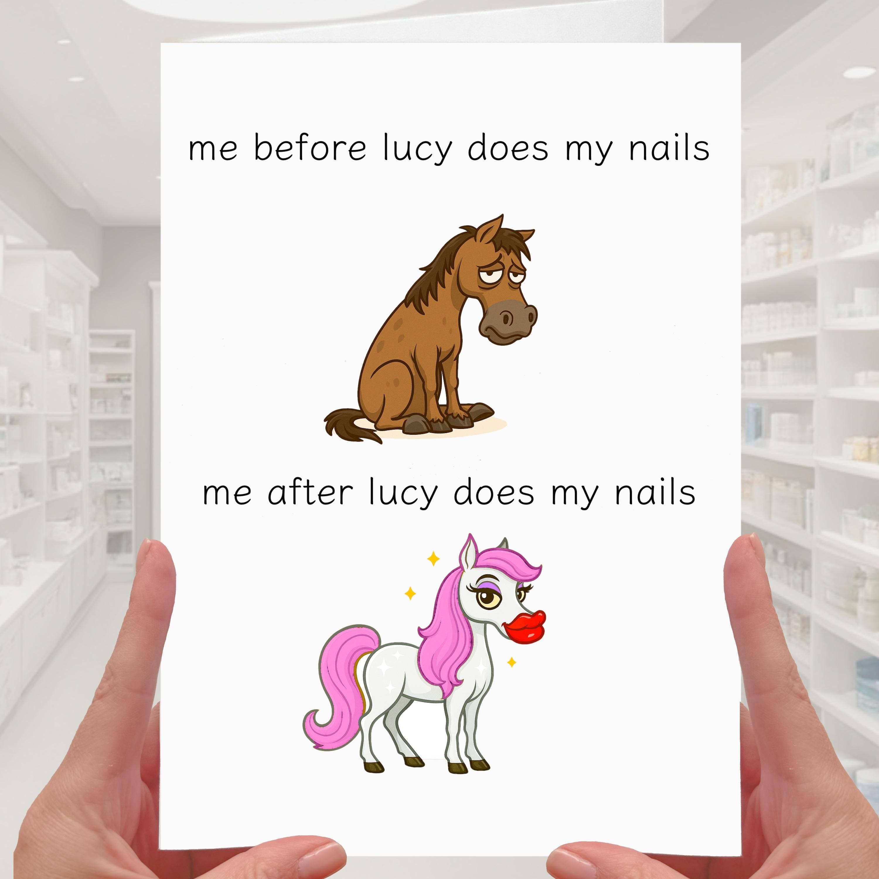 Nail Tech Card personalised Beautician Manicurist Nail Technician