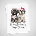 Shih Tzu Anniversary Card Personalised Dog
