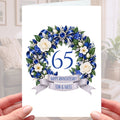 Happy 65th Anniversary Card - Personalised Sapphire Wedding 65 years