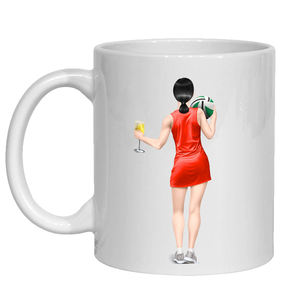 Netball Mug Gift Personalised for her Netballer