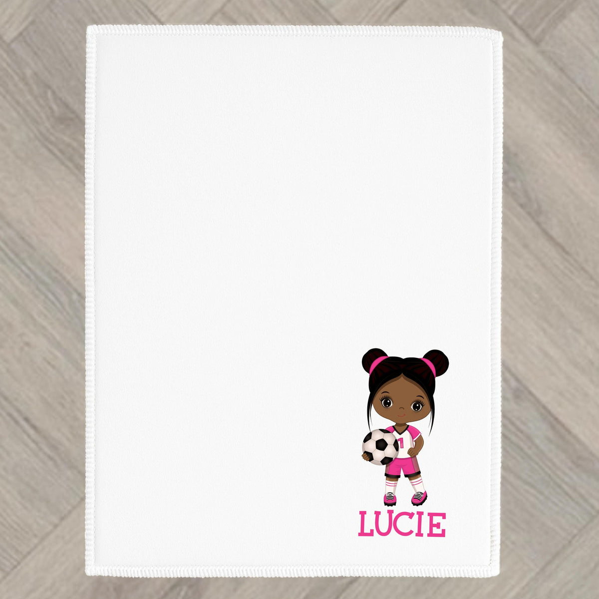Girls Football Towel Personalised Soccer Gift