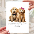 Labradoodle Engagement Card Personalised Dog