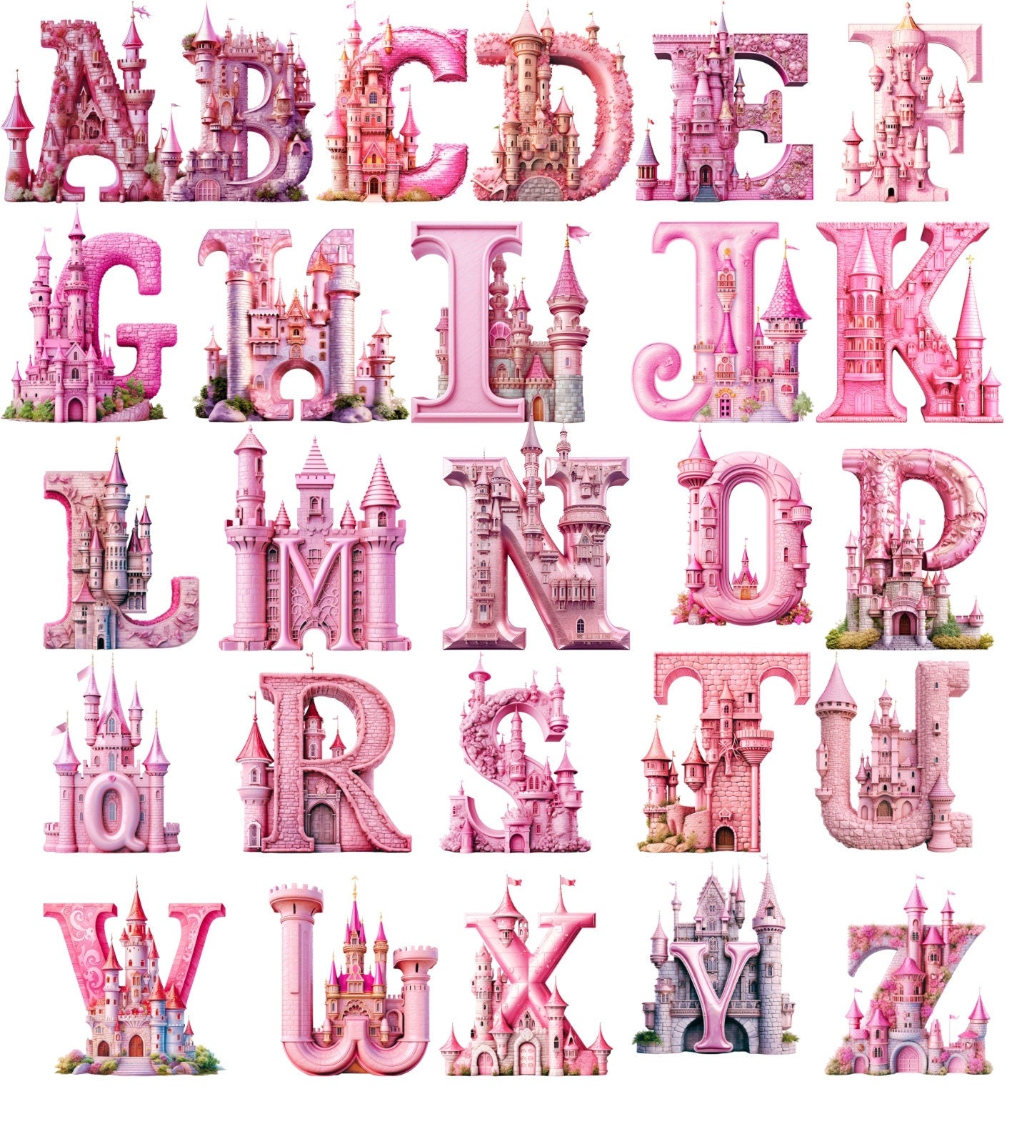 Fairy Pyjama Bag Personalised Pink princess castle Sleepover Slumber Party PJ's